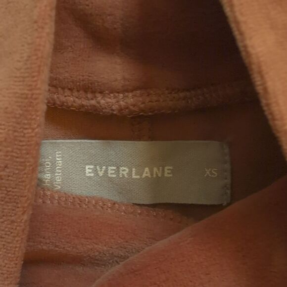 SOLD Everlane Burnt Orange Velvet Turtleneck Pullover Long Sleeve Top Size XS - Picture 4 of 7